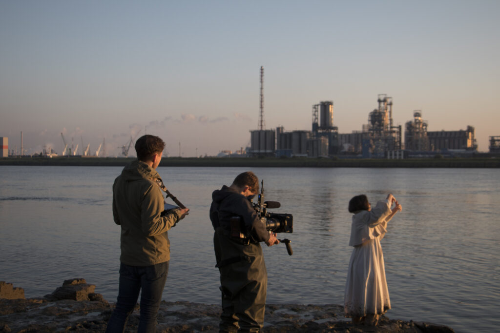 zdjęcie z planu filmowego, fot. Pauline van Aeist